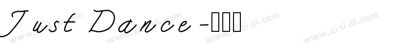 Just Dance字体转换
